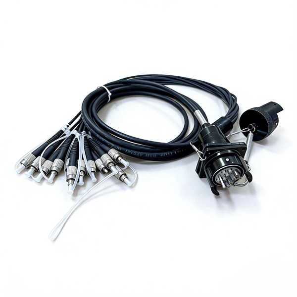 Outdoor grounding fiber optic cable pre-embedding