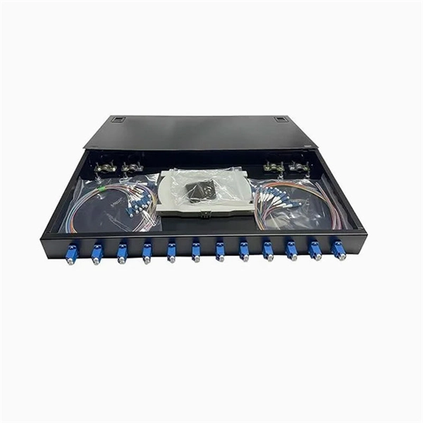How to connect fiber optic cable within a power cable