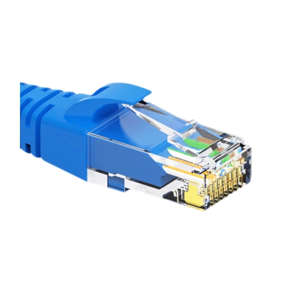 Fiber optic cable plugged into optical module