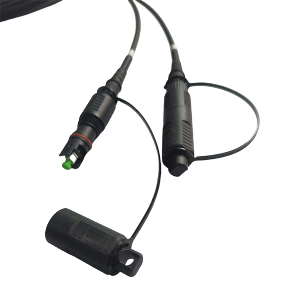 Fixed length of 2-core optical cable