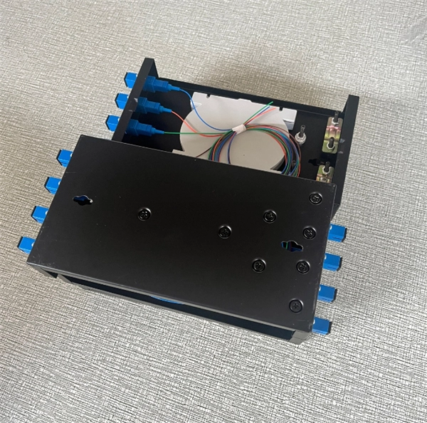 How to use a pre-embedded fiber optic adapter