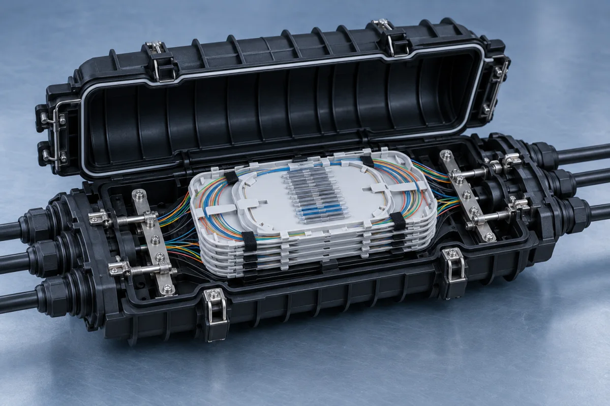 Optical cable joint closure for outdoor ODN spans